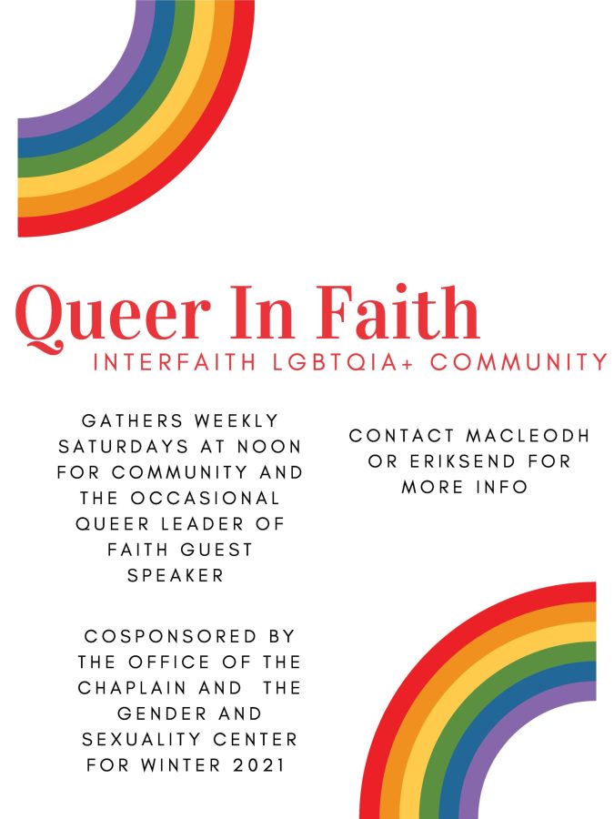 Queer in Faith group examines intersection between religious and LGBTQ+ identities
