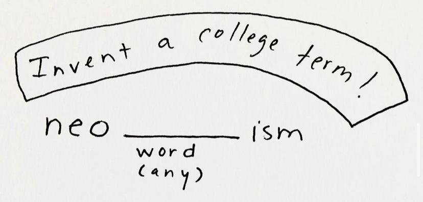Cartoon: Invent a college term!