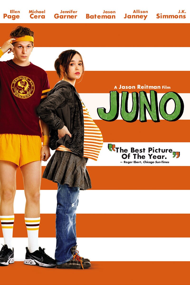 The original movie poster for Juno, a movie about teenage pregnancy, which was recently shown as a SUMO movie in the Weitz.